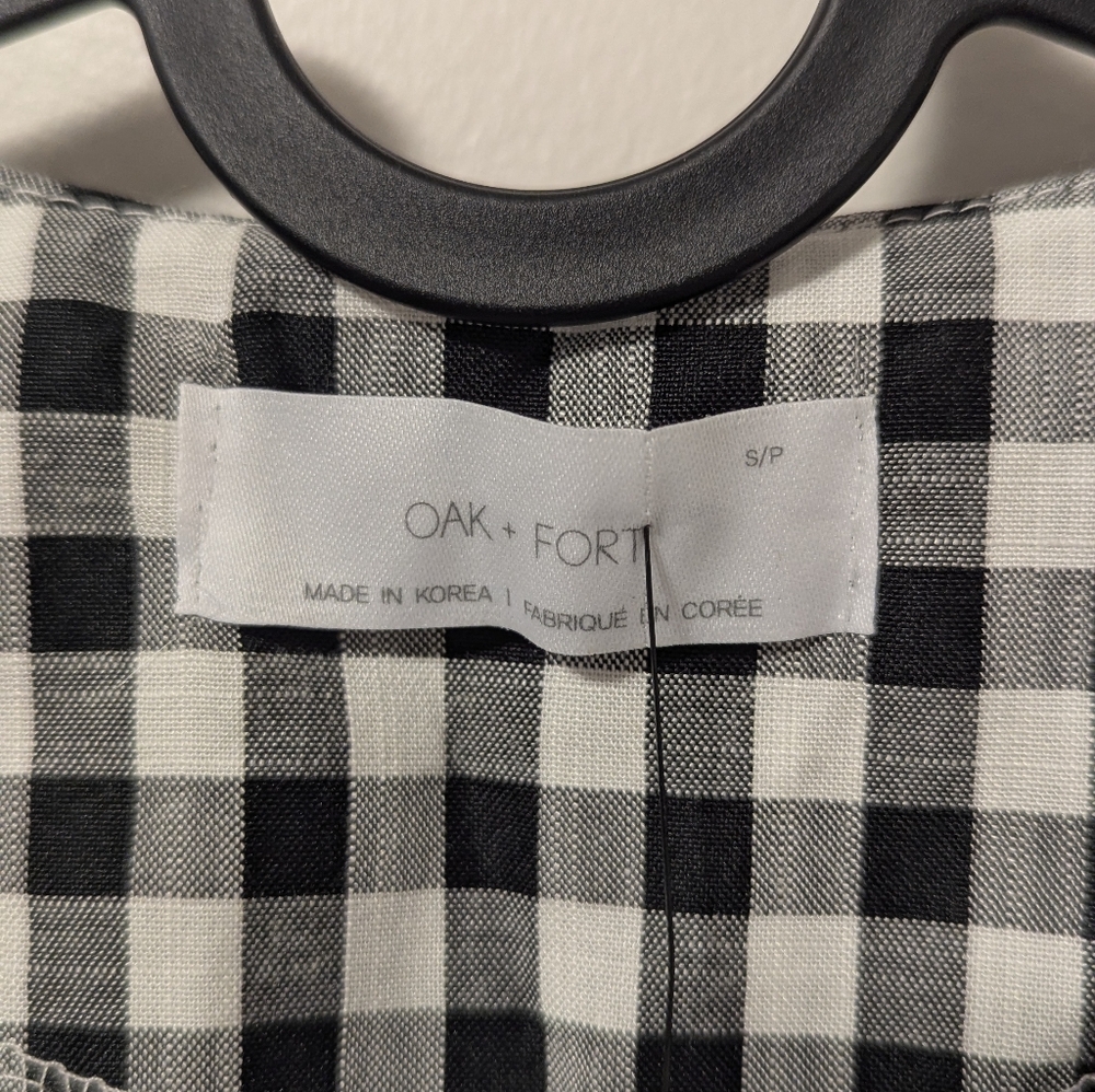 OAK + FORT Plaid Wrap Dress, NWTS - Picture 8 of 13
